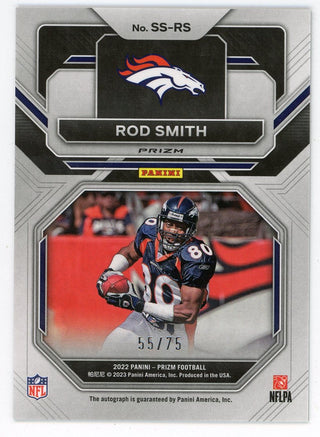 Rod Smith 2022 Panini Prizm Autograph Sensational Signatures Green #SS-RS