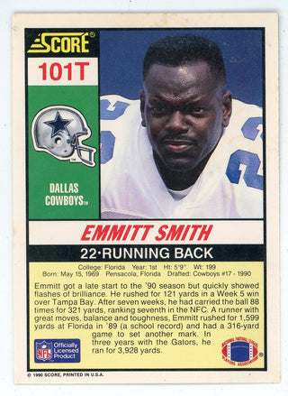 Emmitt Smith 1990 Score Card #101T