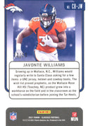 Javonte Williams 2021 Panini Classics Rookie Card