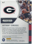Anthony Edwards 2020 Panini Prizm Draft Picks Red Cracked Ice Prizm RC #1