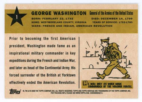 George Washington 2009 Topps Heritage #1