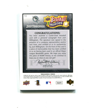 Josh Willingham 2008 Upper Deck Baseball Heroes #72 45/50 Card