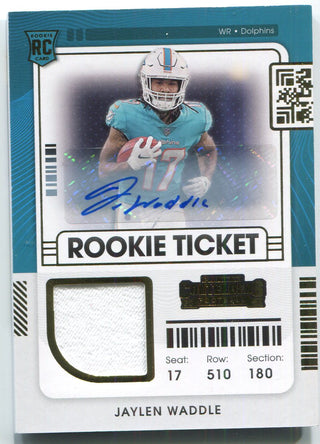 JAYLEN WADDLE 2021 PRESTIGE FOOTBALL ROOKIE CARD - No. 213 - MIAMI DOLPHINS