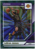 Lebron James 2024 - 2025 Panini Donruss Green Laser Card #19