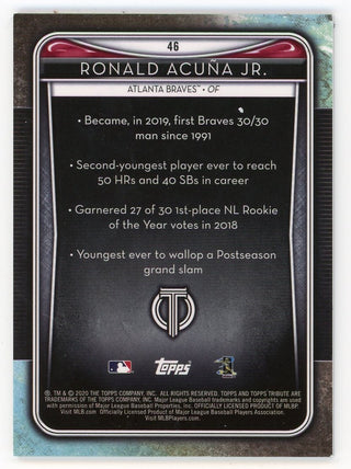 Ronald Acuna Jr. 2020 Topps T #46 Card