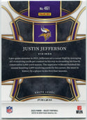 Justin Jefferson 2023 Panini Select Silver Disco Prizm Card #461