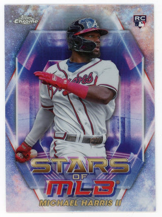 Michael Harris II 2023 Topps Chrome Stars of MLB #SMLBC-35 Card