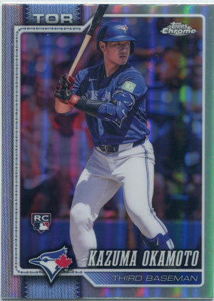Kazuma Okamoto 2026 Topps Chrome Refractor RC #78