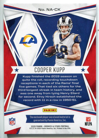 Cooper Kupp 2020 Panini Rookies & Stars NFL Authentic Patch Relic Card #NA-CK