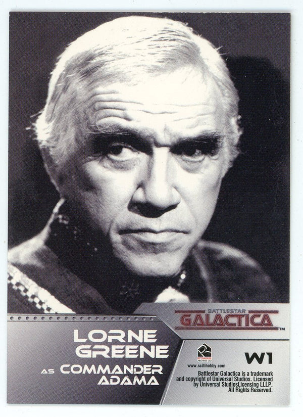Lorne Greene Battlestar Galactica Card #W1
