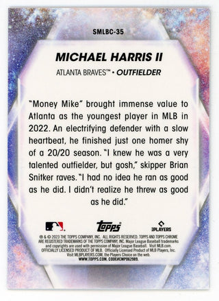 Michael Harris II 2023 Topps Chrome Stars of MLB #SMLBC-35 Card