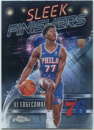 VJ Edgecombe 2025 - 2026 Topps Chrome Sleek Finishers RC #SF-23