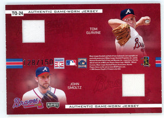 Greg Maddux/ Phil Niekro/ Tom Glavine/ John Smoltz 2005 Donruss Team Quads #TQ-24