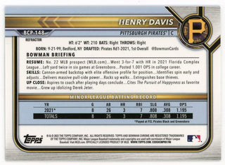 Henry Davis 2022 Topps Bowman Chrome #BCP-148 Card 045/499