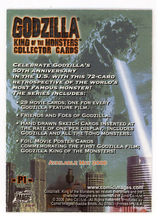 Godzilla King of the Monsters Card #P1