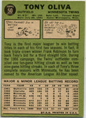Tony Oliva 1967 Topps Card #50