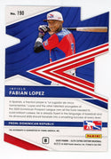 Fabian Lopez 2020 Panini Elite Extra Edition Autographed #190
