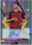 Dante Vanzeir 2023 Topps Finest UEFA Road To The Euros Autographed Refractor Card #BCA-DV