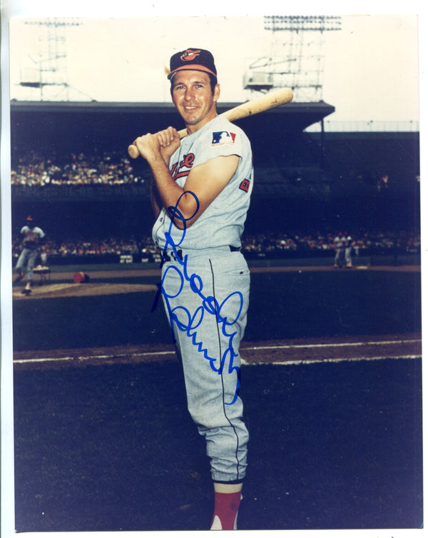 Brooks Robinson Autographed Baseball 8x10 Photo