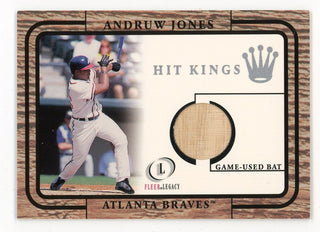 Andruw Jones 2001 Fleer Hit Kings Game-Used Bat Card