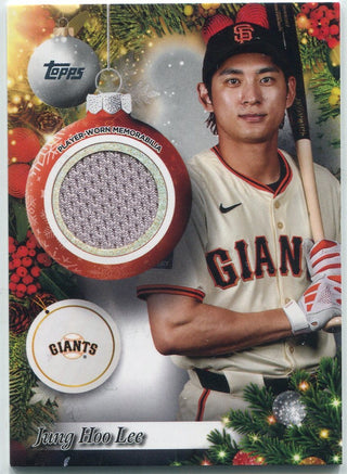 Jung Hoo Lee 2025 Topps Holiday Jersey Card #PR-JLE