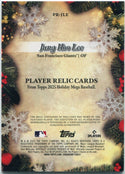 Jung Hoo Lee 2025 Topps Holiday Jersey Card #PR-JLE