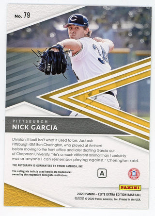Nick Garcia 2020 Panini Elite Extra Edition Autographed #79
