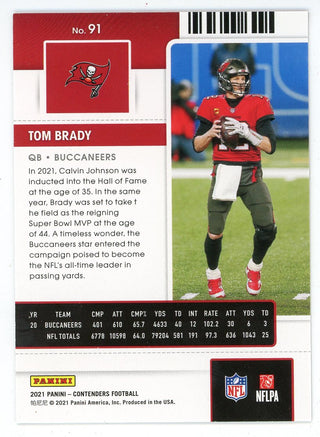 Tom Brady 2021 Panini Contenders Season Tickets #91