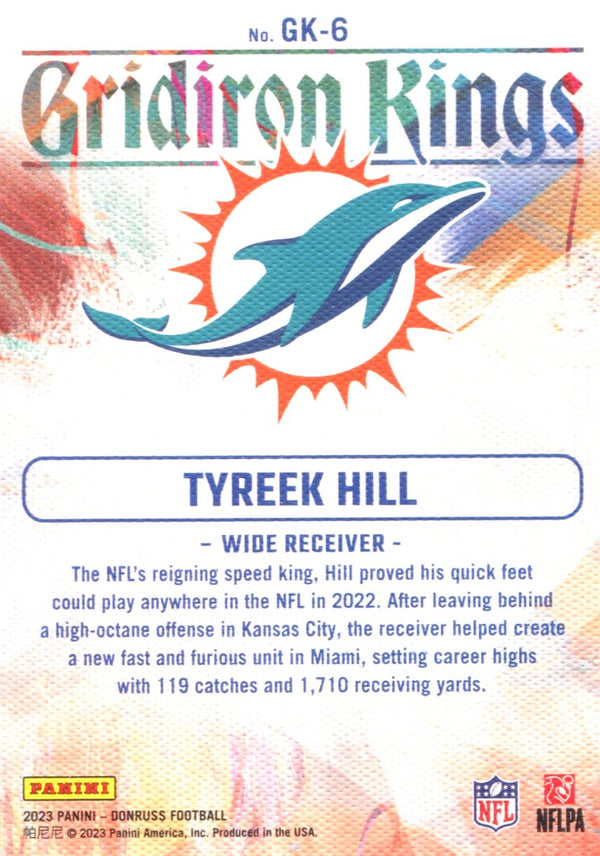 Tyreek Hill 2023 Panini Donruss Card