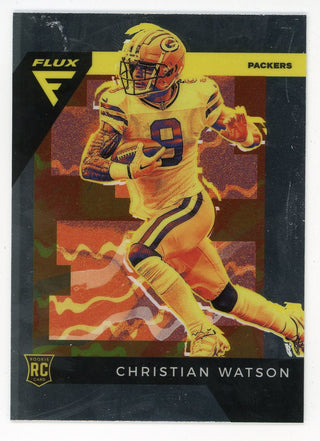 Christian Watson 2022 Panini Chronicles Flux Rookie Card #FX-8