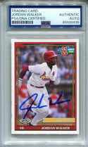 Jordan Walker 2022 Topps Pro Debut #PD-169 Auto Authentic Card