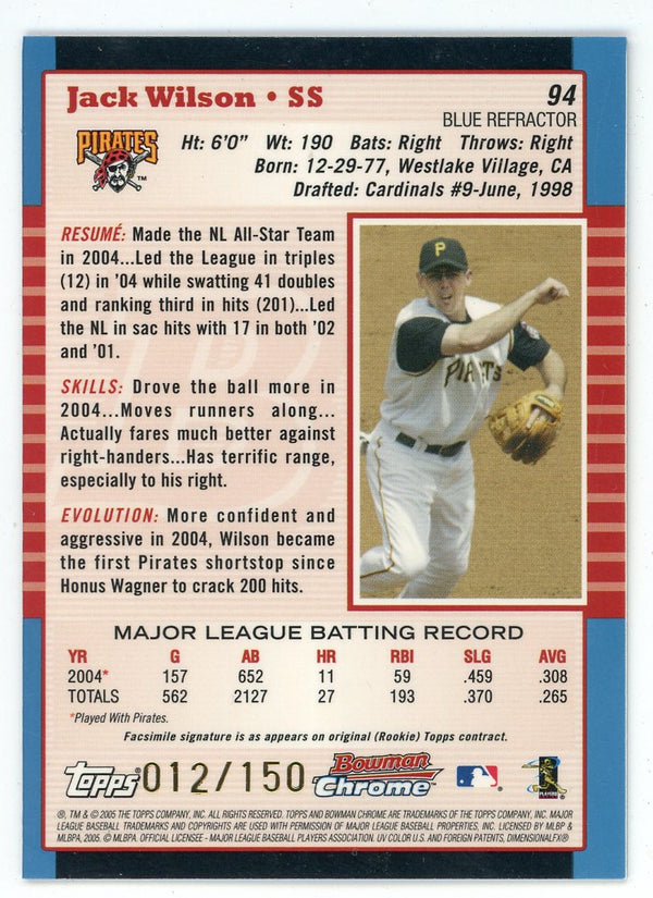 Jack Wilson 2005 Bowman Chrome #94
