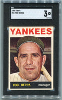 Yogi Berra 1964 Topps Card #21 SGC 3