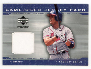 Andruw Jones 2003 Fleer Tradition Game-Used Bat Card