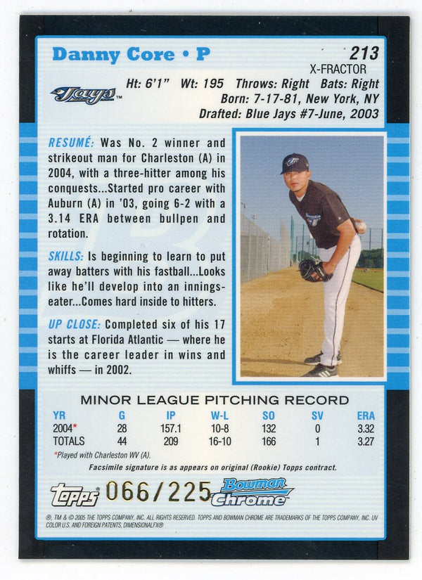 Danny Core 2005 Topps Bowman Chrome #213