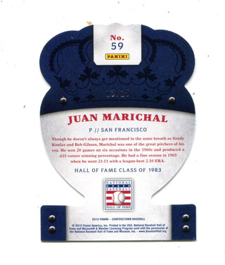 Juan Marichal 2015 Panini Cooperstown Crown Royale Blue #59 13/25 Card