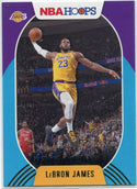 Lebron James 2020 - 2021 Panini Hoops Teal Parallel Card #146 50/70
