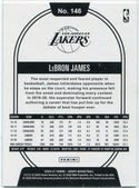 Lebron James 2020 - 2021 Panini Hoops Teal Parallel Card #146 50/70