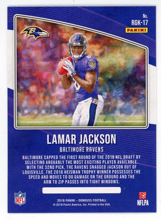 Lamar Jackson 2018 Panini Donruss Gridiron Kings #RGK-17