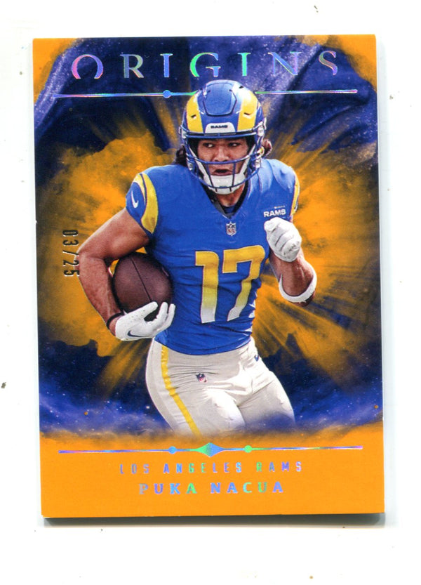 Puka Nacua 2024 Panini Origins Orange #31 /25 Card