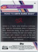 Ardon Jashari 2023 Topps Finest UEFA Road To the Euros Rose Gold Refractor Card #88 19/50