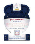 Joe Morgan 2015 Panini Cooperstown Crown Royale Blue #56 12/25 Card
