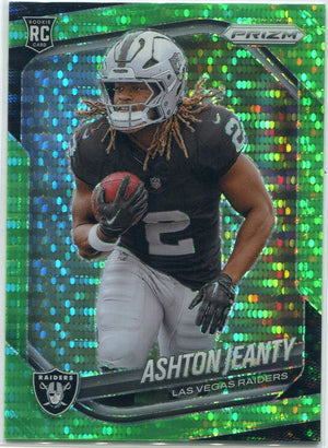 Ashton Jeanty 2025 Panini Prizm Neon Green Pulsar Prizm RC #315