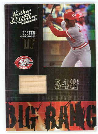 George Foster 2005 Donruss Leather & Lumber Game Used Bat Card #BB-13