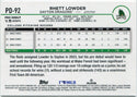 Rhett Lowder 2024 Topps Pro Debut RC #PD-92