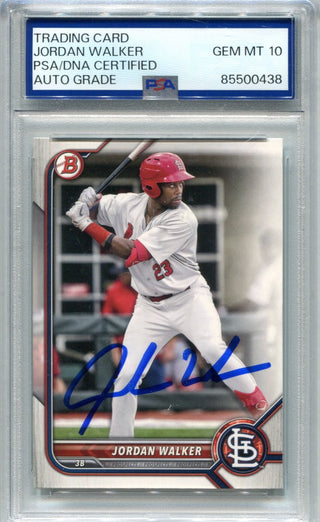 Jordan Walker 2021 Topps Pro Debut #PD-189 PSA GEM MT 10 Card