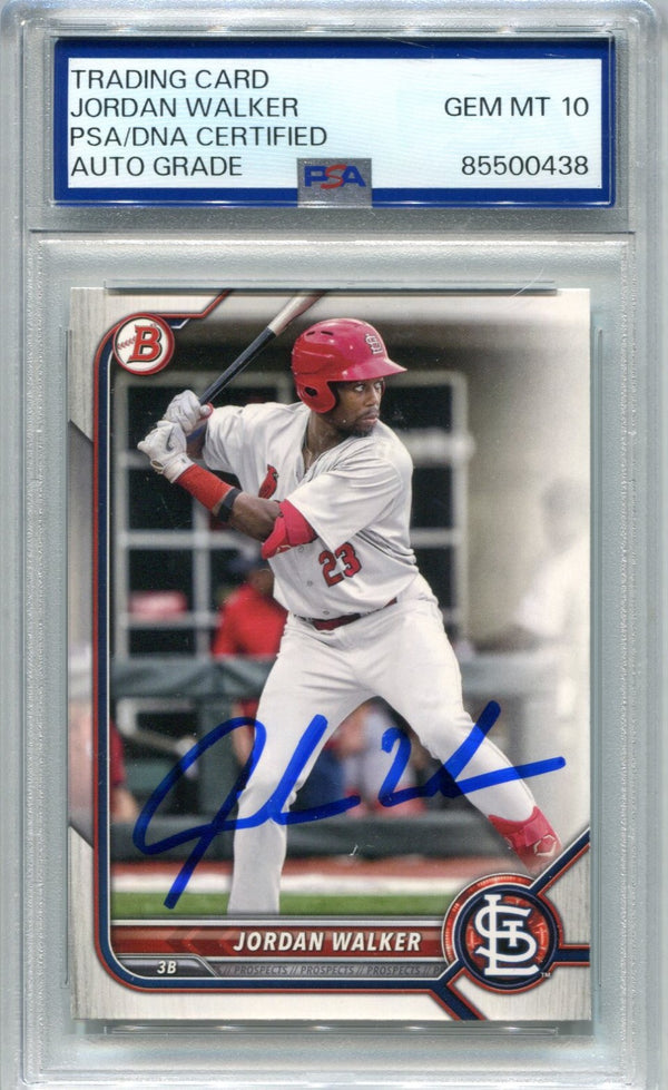 Jordan Walker 2021 Topps Pro Debut #PD-189 PSA GEM MT 10 Card