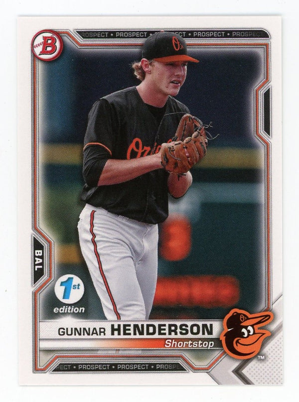 Gunnar Henderson 2021 Topps Bowman 1st Edition #BFE-49 Card