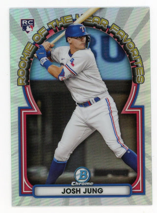 Josh Jung 2023 Topps Bowman Chrome Rookie Of The Year Favorite #ROYF-9 Card