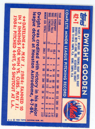 Dwight Gooden 1984 Topps #42-T